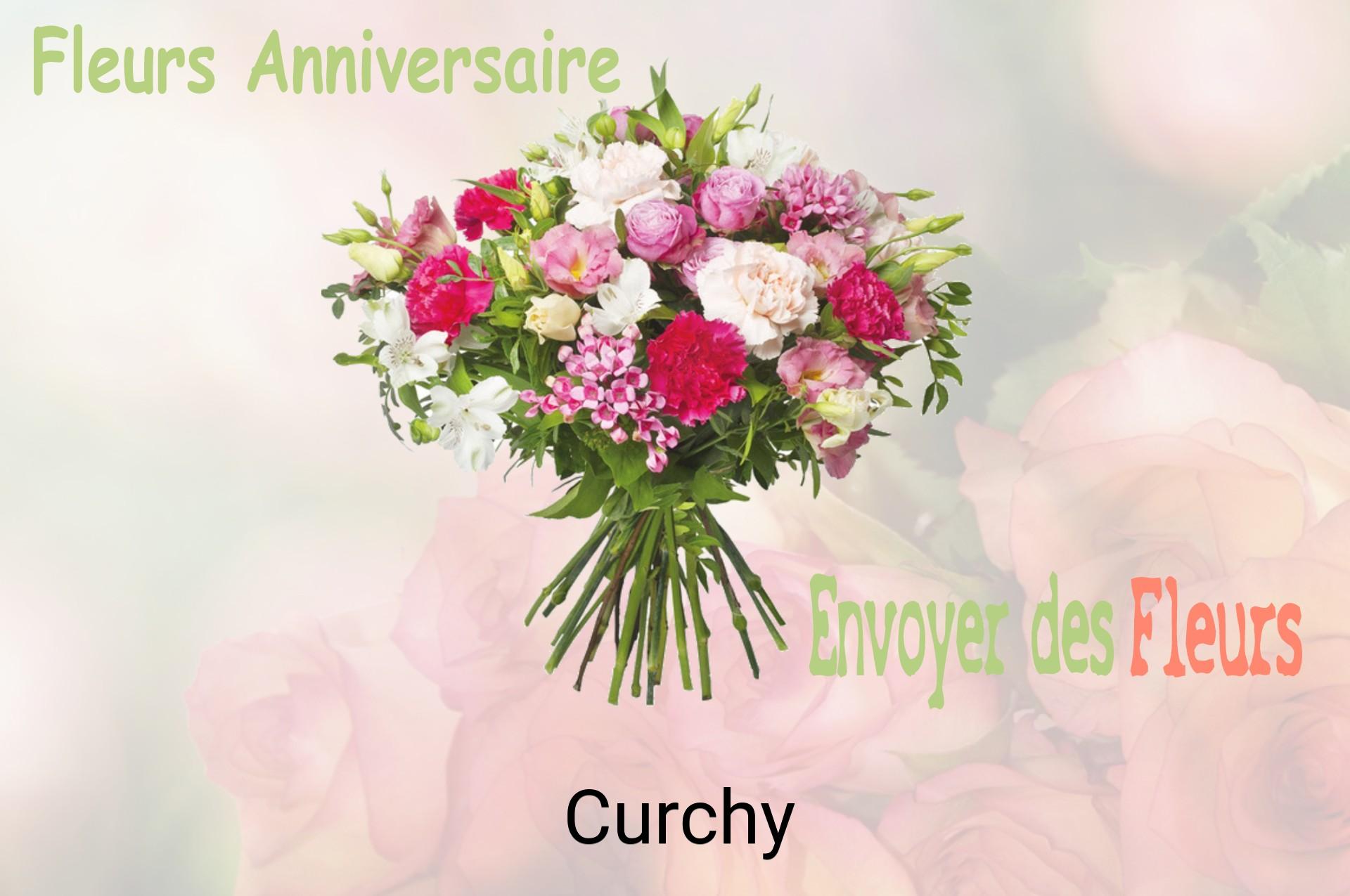 Bouquet de fleurs d’anniversaire livré à Curchy